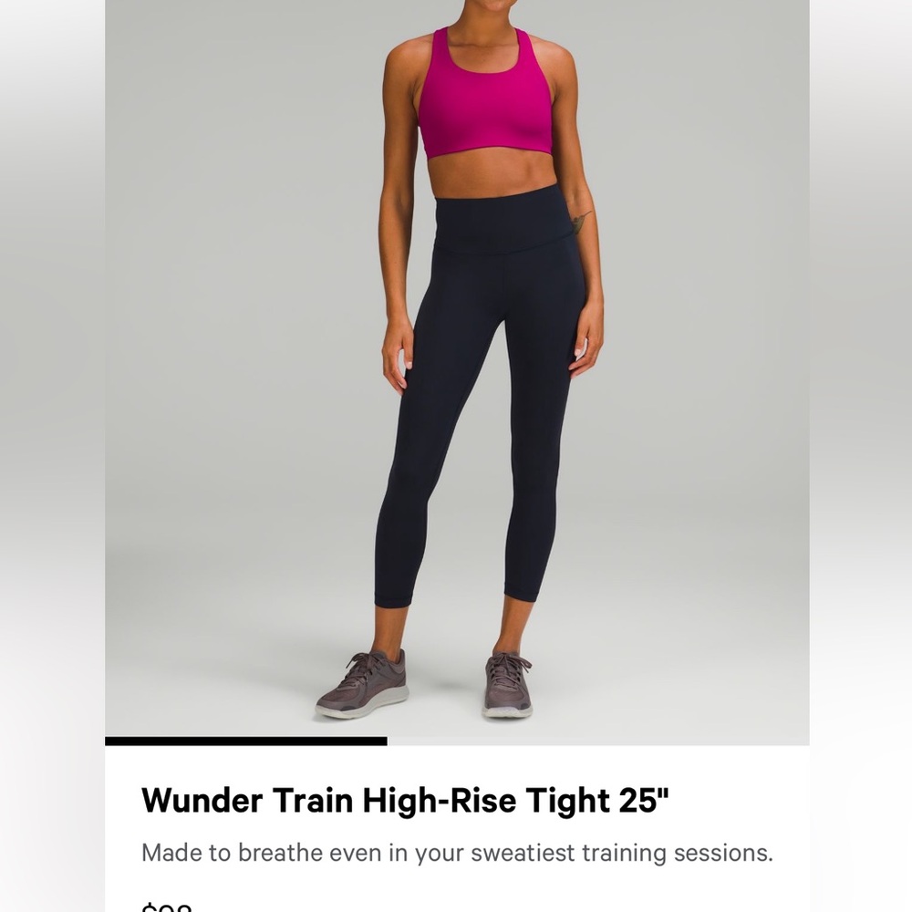 Wunder Train High-Rise Tight 25" Navy